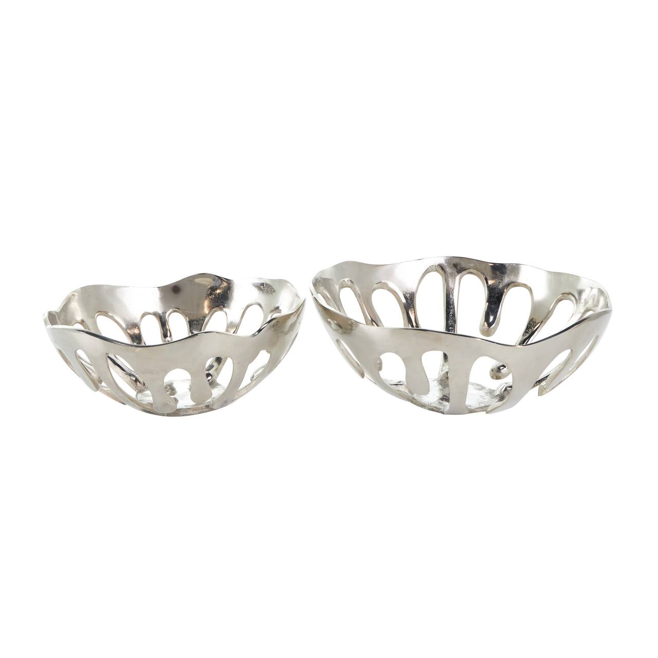 Aluminum Drip Decorative Bowl Set with Open Frame Design